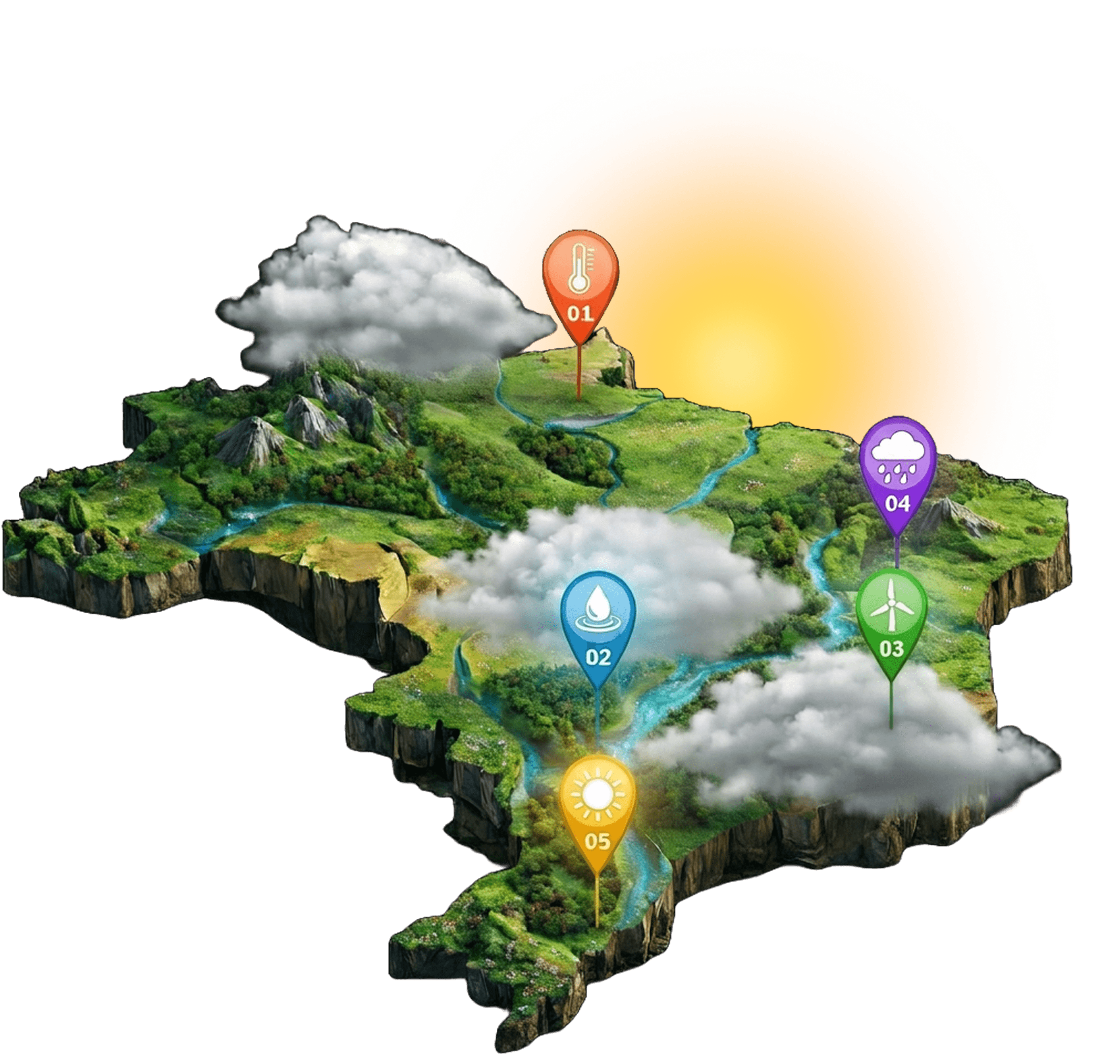 Weather Brasil platform visual and Brazilian climate data